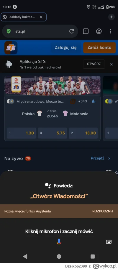 Dzejkop2399 - Jak będzie 2137 plusów to stawiam 50zl na Mołdawie #pzpn #pilkanozna