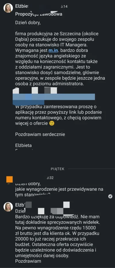 Tytanowy_Lucjan - @linuxuser: Najpierw widełki. Do mnie ostatnio się babka odezwała z...