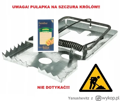 Yanushevitz - uwaga zakładam pułapke, bądźcie cicho bo musze szczura królów złapać. ż...