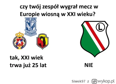 Siwek97 - #mecz

EDIT: Czepiacie się 25 lat i wiosny, a zapomniałem, że Wisła 1/16 fi...