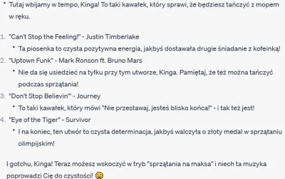 KingaM - zobaczymy czy ta playlista do #sprzatanie gdzie każdy kawałek playlisty z na...