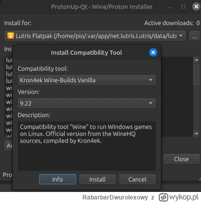 RabarbarDwurolexowy - >dokonfigurowaleś wineasio? jaka wersja wine? 

@mrzk: nie, to ...