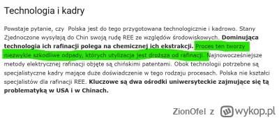 ZionOfel - Dziwnie podejrzana jest ta inwestycja. Większe złoże jest w Szwecji, a Uni...