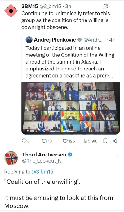 konradpra - Dość smutne podsumowanie realnej pozycji EU przez norweskiego analityka. ...