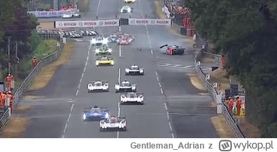 Gentleman_Adrian - #lemans Pierwsza kraksa wyścigu, Jack Aitken znany szerzej z  #f1 ...