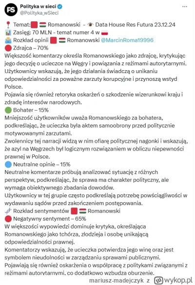 mariusz-madejczyk - Tak jak pisałem. Ucieczka Romanowskiego to polityczne złoto dla T...