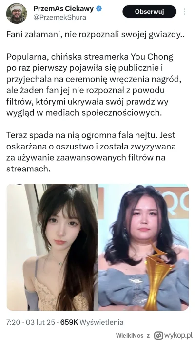 WielkiNos - Ale jak to, przecież to ta sama osoba xd

#bekaztwitterowychjulek #looksm...