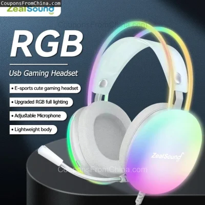 n____S - ❗ Zealsound RGB USB Gaming Headset
〽️ Cena: 19.21 USD
➡️ Sklep: Aliexpress

...