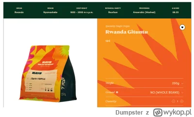 Dumpster - Pił ktoś Rwande gituntu od hayba? Pachnie jak amino pomidorowa xd  #kawa