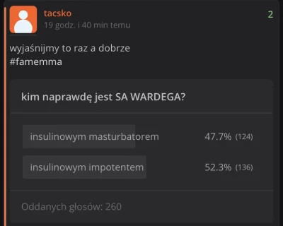tacsko - zdania internautów są podzielone
#famemma #polskiyoutube #wardega #impotencj...