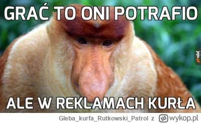 GlebakurfaRutkowskiPatrol - @wiktorekpl: właśnie przez takie myślenie jak twoje gramy...