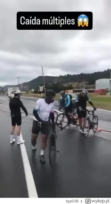 typ53B - #pedalarze #bekazpodludzi #heheszki
Jeździ taki na łysych oponach i jest zd...