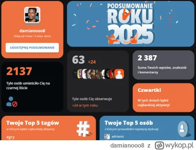 damianooo8 - #podsumowanieroku2025 #przegryw

ŚMIECHU WARTE