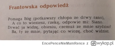 EncePenceNieMamRence - #codziennafraszka #heheszki #poezja