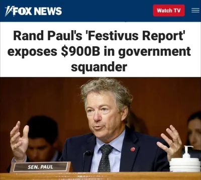 smooker - #usa  #raport #badania 

"Raport z festiwalu. Rand Paul ujawnia 900 miliard...