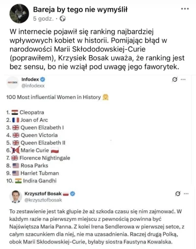 Bujak - Ja uważam że to jest karygodne że w rankingu zabrakło Galadrieli 

#polityka ...