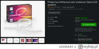 eSUBA94 - philips to ma łeb do interesów
sprzedawać taśmy RGB do gamingroomów drożej/...
