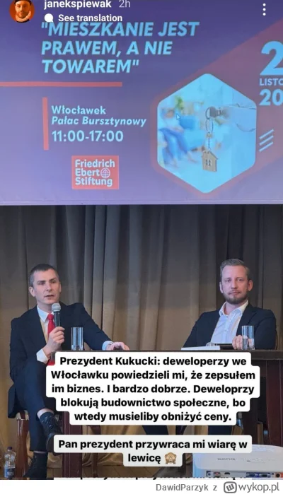 DawidParzyk - "Prezydent Kukucki: deweloperzy we Włocławku powiedzieli mi, że zepsułe...