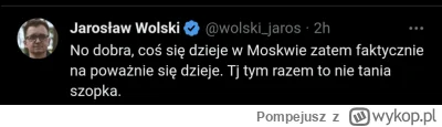 Pompejusz - Wolski mówi, że coś się dzieje więc można iść spać bo nic się nie dzieje....