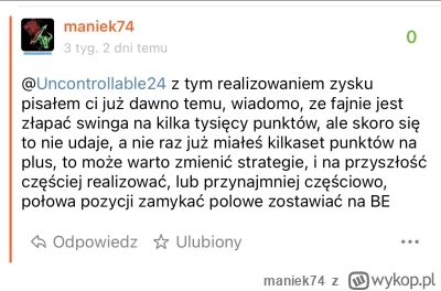 maniek74 - @carlosszakal @NCindex-15procent @Uncontrollable24 mój komentarz sprzed tr...