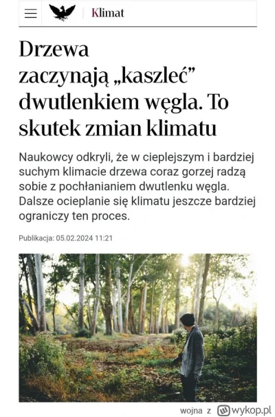 wojna - Można by rzec - drzewa umierają k*** kaszląc. 

Polskie dziennikarstwoXD

#hu...