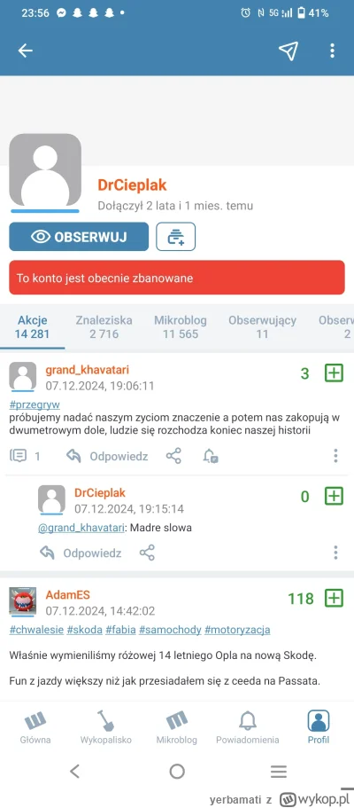 yerbamati - Cieplak jak mówił tak zrobił - rozpoczęta procedura usuwania konta ehhh
#...