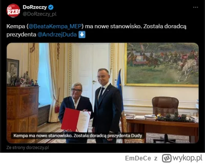 EmDeCe - #polityka #duda #kempa #bekazpisu #plecak

Ale transfer, specjalista najwyżs...