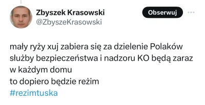 sznioo - #bekaztwitterowychprawakow

Zbyszek przerażony nadchodzącą wizytą służb reżi...