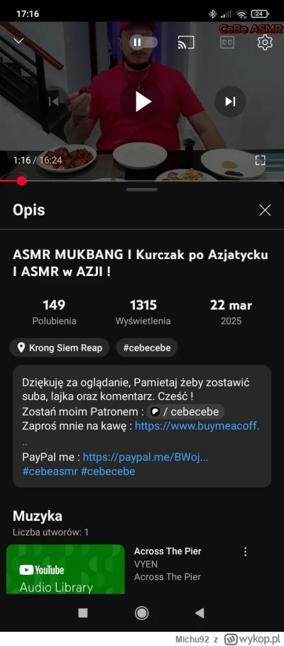 Michu92 - Cebe wyznacza trendy na YT.W niedzielę 2.8 tysiąca wyświetleń,potem 1.8 a d...