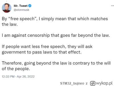 STM32bujneo - @gacekw: 
wolność słowa nie polega na publikowaniu każdej szkodliwej br...