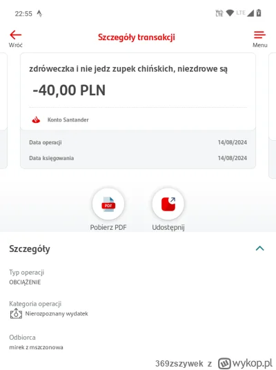 369zszywek - Przestrzegam przed mirkiem @Smutny_procesorr 
Jakiś czas temu, dokładnie...