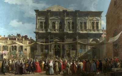 MarekTempe - Venice: The Feast Day of Saint Roch - Canaletto 1735 r._

#sztuka #malar...