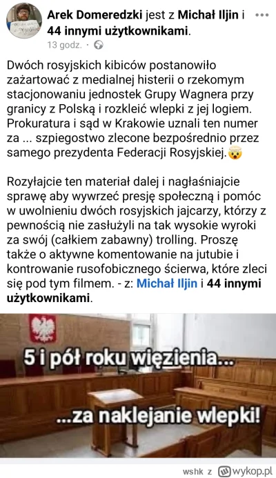 wshk - Niech sobie jedzie potrollować do ruskich i w Moskwie rozkleja wlepki z Polską...