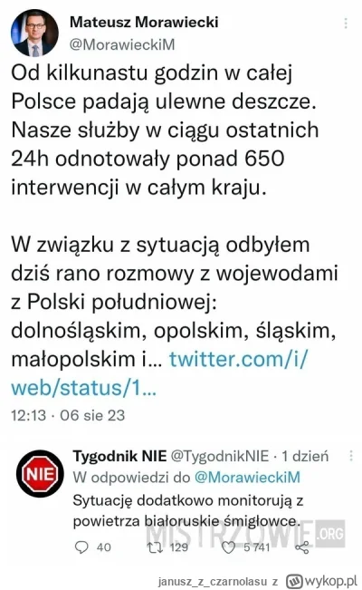 januszzczarnolasu - #polska #pogoda #polityka #heheszki #humor
( ͡° ͜ʖ ͡°)