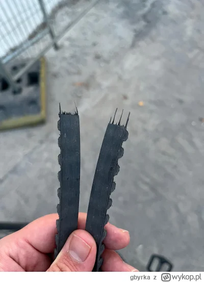 gbyrka - #rower #canyon na pasku potrzebował tylko 2 lata i 5000 km by pasek strzelił...