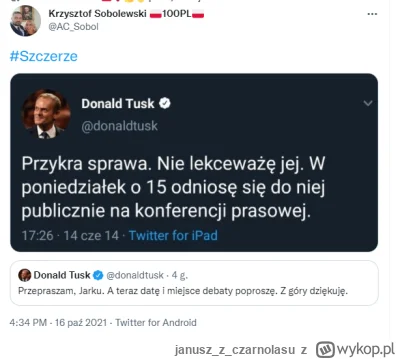 januszzczarnolasu - „Oczekujemy, że rząd Tuska rozpoczyna prace w tej sprawie”