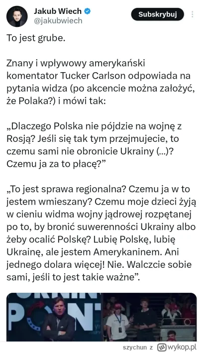 szychun - #polityka #bekazpisu #ukraina #rosja #usa #wojna w kontekście ostatnich don...
