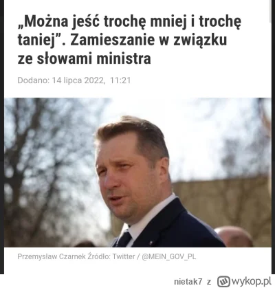 nietak7 - DOBRZE MÓWISZ, PRZEMO. JAKOŚ WYTRZYMASZ NA CHLEBIE I WODZIE.

#polityka #wy...