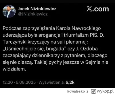 kowalesko - #polityka Chamstwo pisowskie nie ma granic