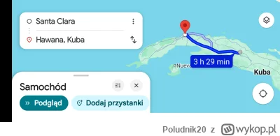 Poludnik20 - @Poludnik20: czerwoną pinezką zaznaczona jest Hawana i ten punktem szary...
