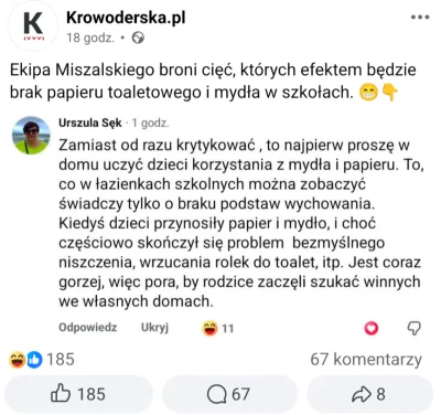 mac_mod - @GomiGomi: a tutaj łap komentarz takiej jednej pani, mama zastępcy prezyden...