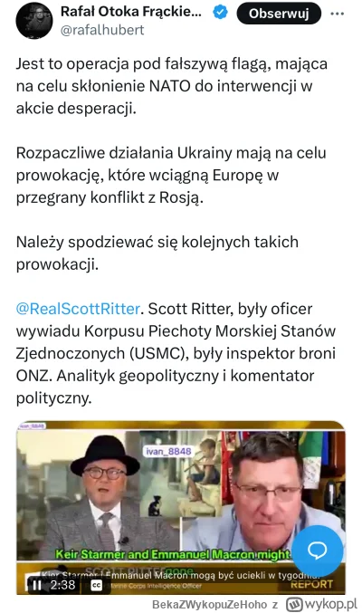 BekaZWykopuZeHoho - Ten to już się nawet nie kryje.

#bekazprawakow #polskieonuce #ru...