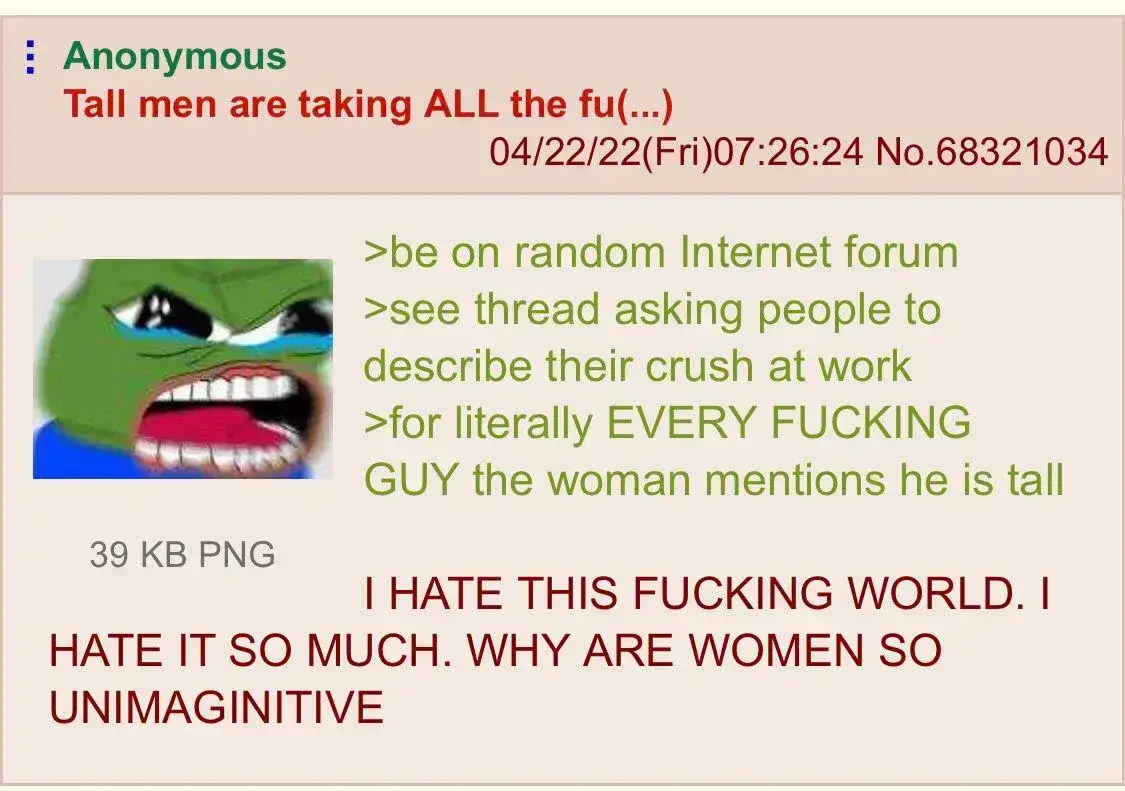 haosik - Nienawidzę swojego życia…

#wzrost #depresja #manlet #przegryw #blackpill #l...