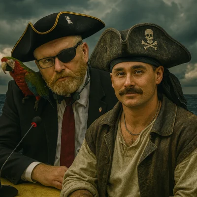 votus - Jak dla mnie jeden i drugi to niezły pirat. Zanim młody zaczął mu odpowiadać ...