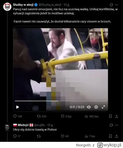 thorgoth - Typowe Slużby w akcji są typowe.
Ukrainiec zatakował pasażera warszawskieg...