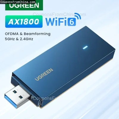 n____S - ❗ UGREEN AX1800 WiFi Adapter WiFi6 USB3.0
〽️ Cena: 24.45 USD (dotąd najniższ...