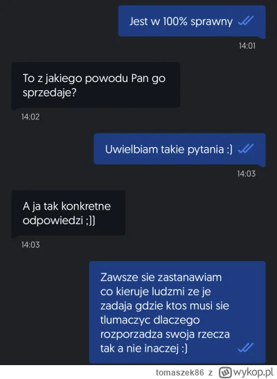 tomaszek86 - Pomijam fakt, ze w ogloszeniu bylo napisane wielkimi literami TYlKO odbi...