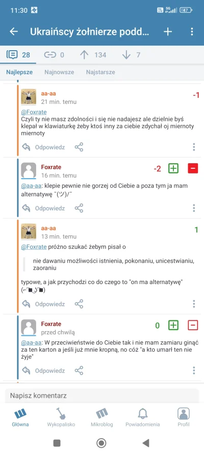 aa-aa - I tak wygląda braterska postawa typowego klepacza w klawiaturkę z tagu ukrain...