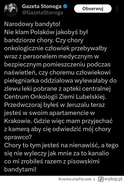 K.....k - Oho. Ktoś się odpalił na wieczór po alko ( ͡º ͜ʖ͡º)

#stonoga #bekazpisu #p...