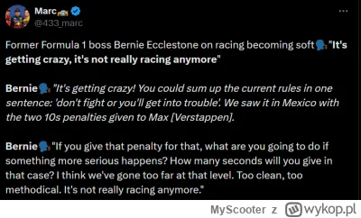 MyScooter - #f1 Bernie jak zwykle mówi językiem faktów